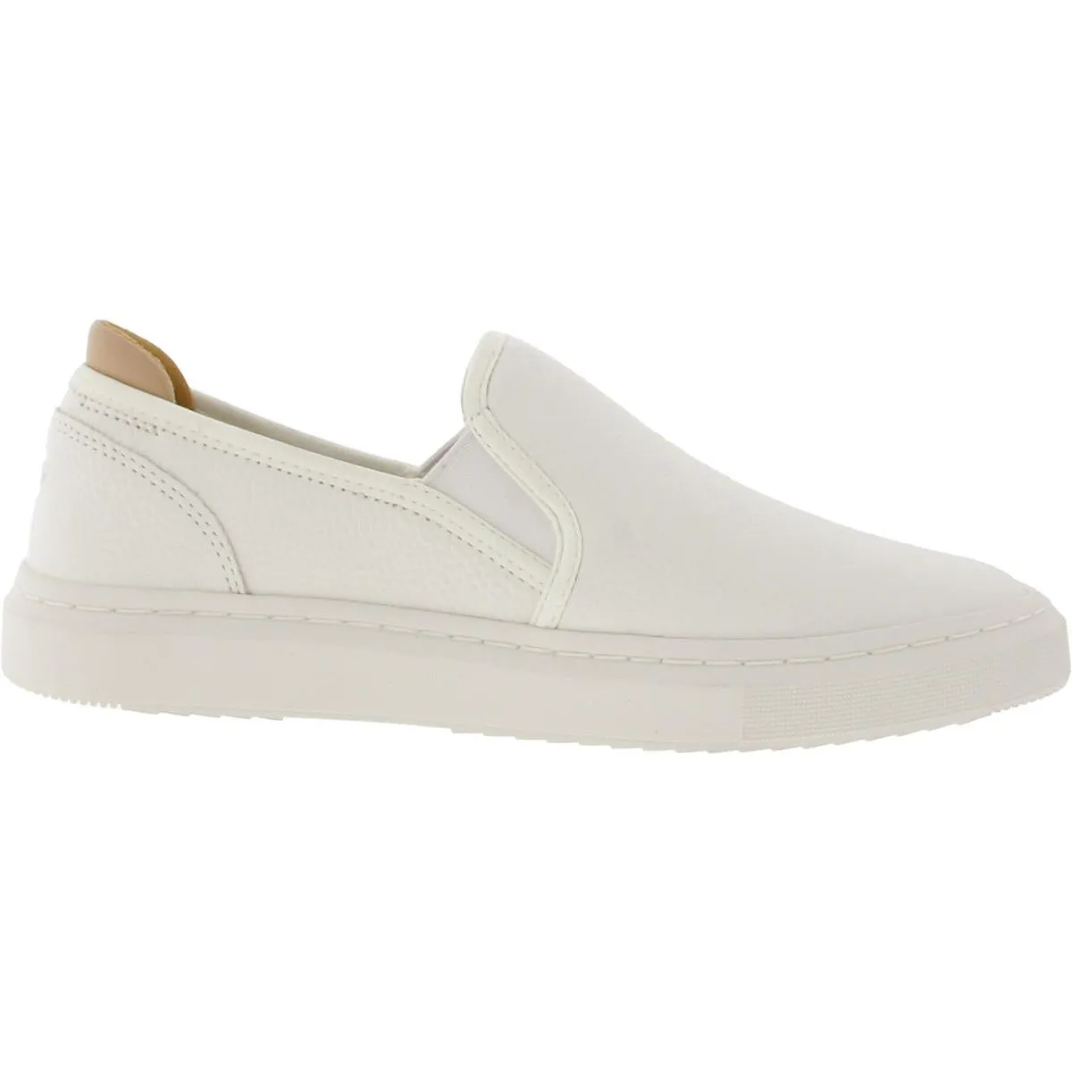 1130779 Womens Logo Leather Slip-On Sneakers