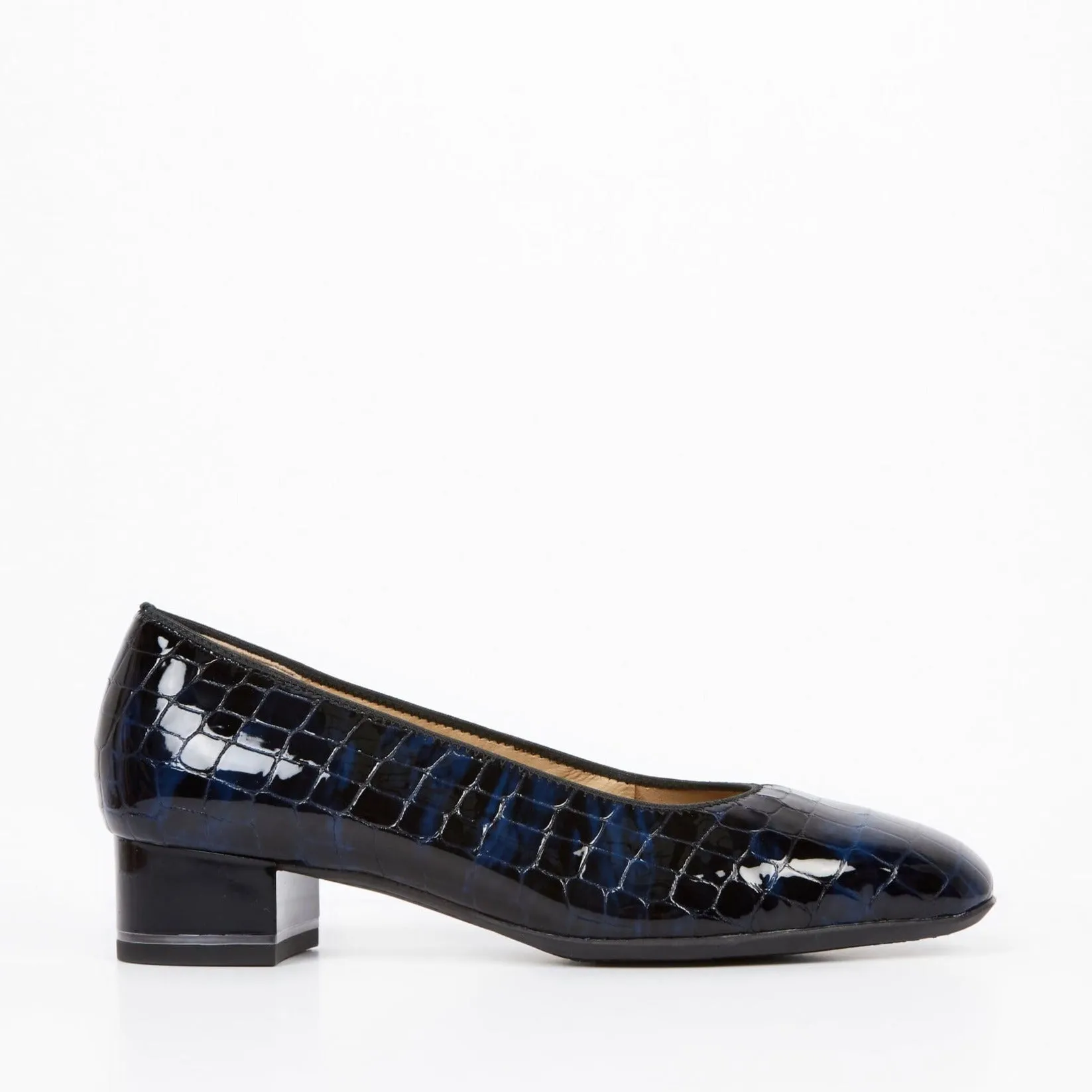 11838 Navy Croc Patent