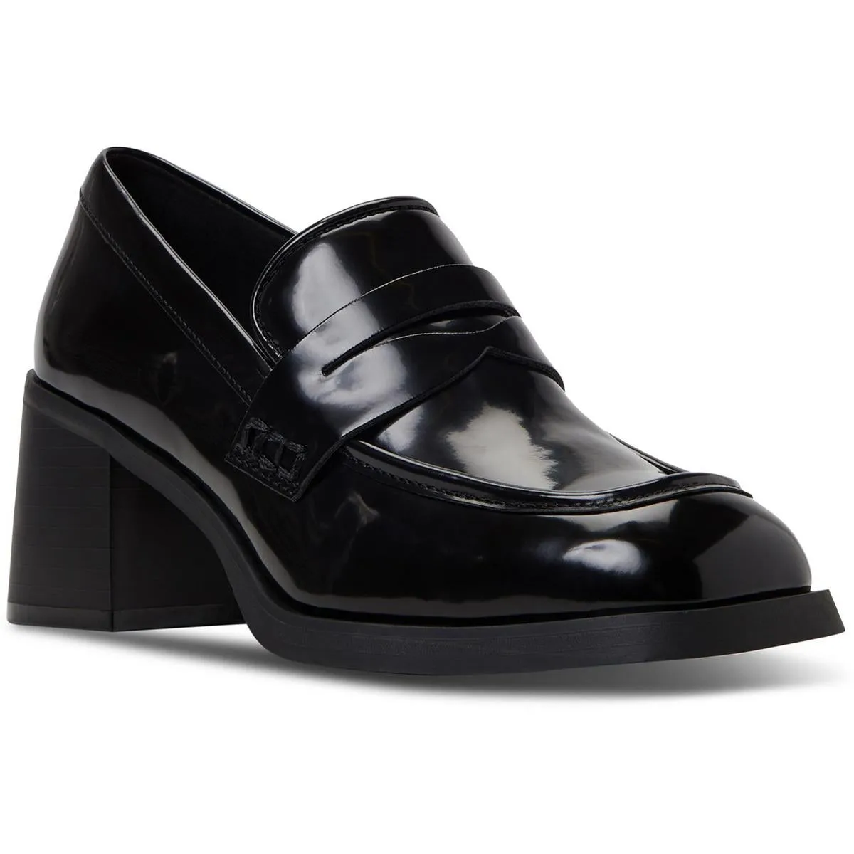 138045330009 Womens Block Heel Manmade Loafers