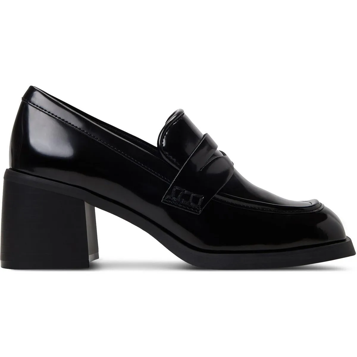 138045330009 Womens Block Heel Manmade Loafers