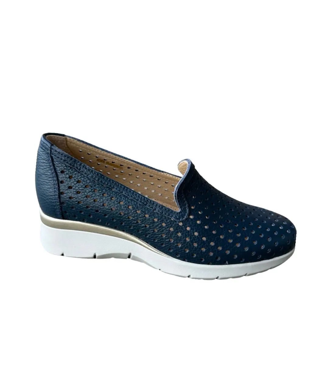 9069 Ocean Blue Perforated Slip On