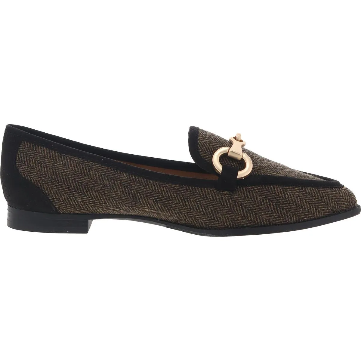 Adanya Womens Herringbone Man Made Loafers