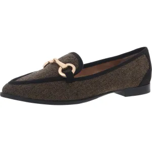 Adanya Womens Herringbone Man Made Loafers