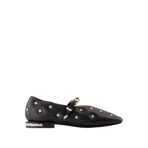 Aj1342 Ballerinas - Leather - Black