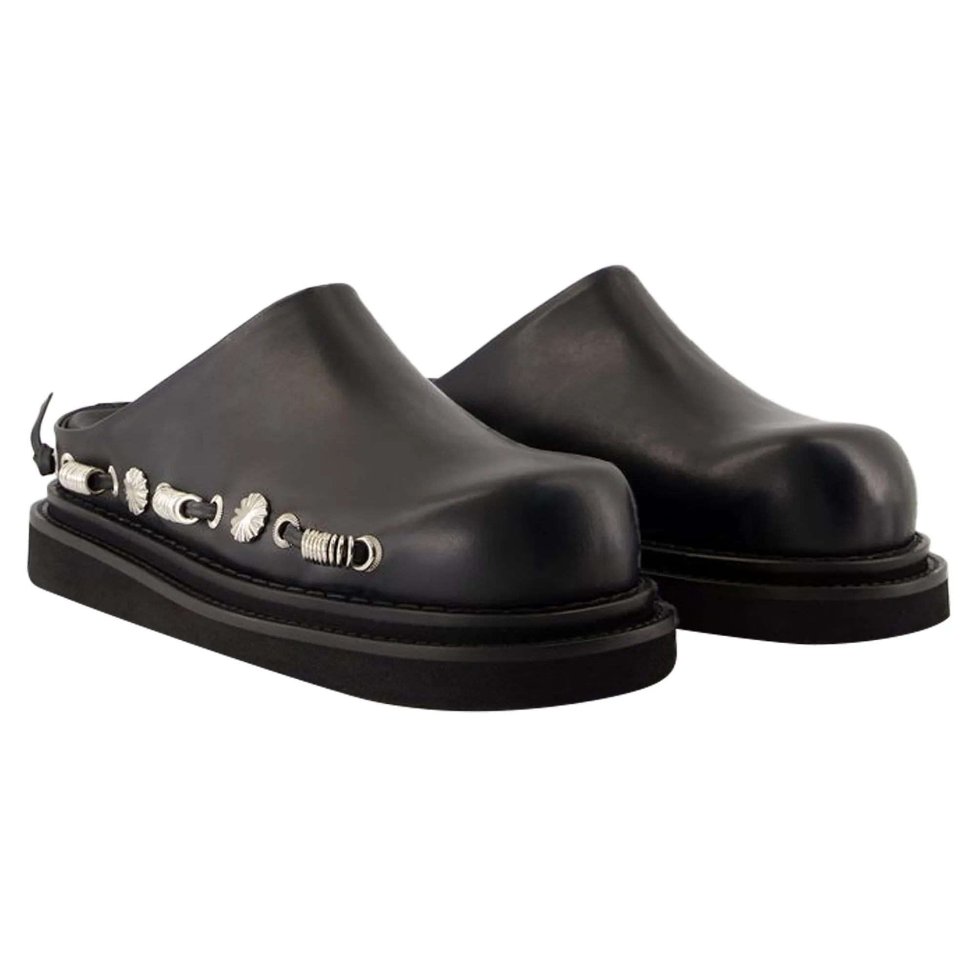 Aj1380 Sandals - Toga Pulla - Leather - Black