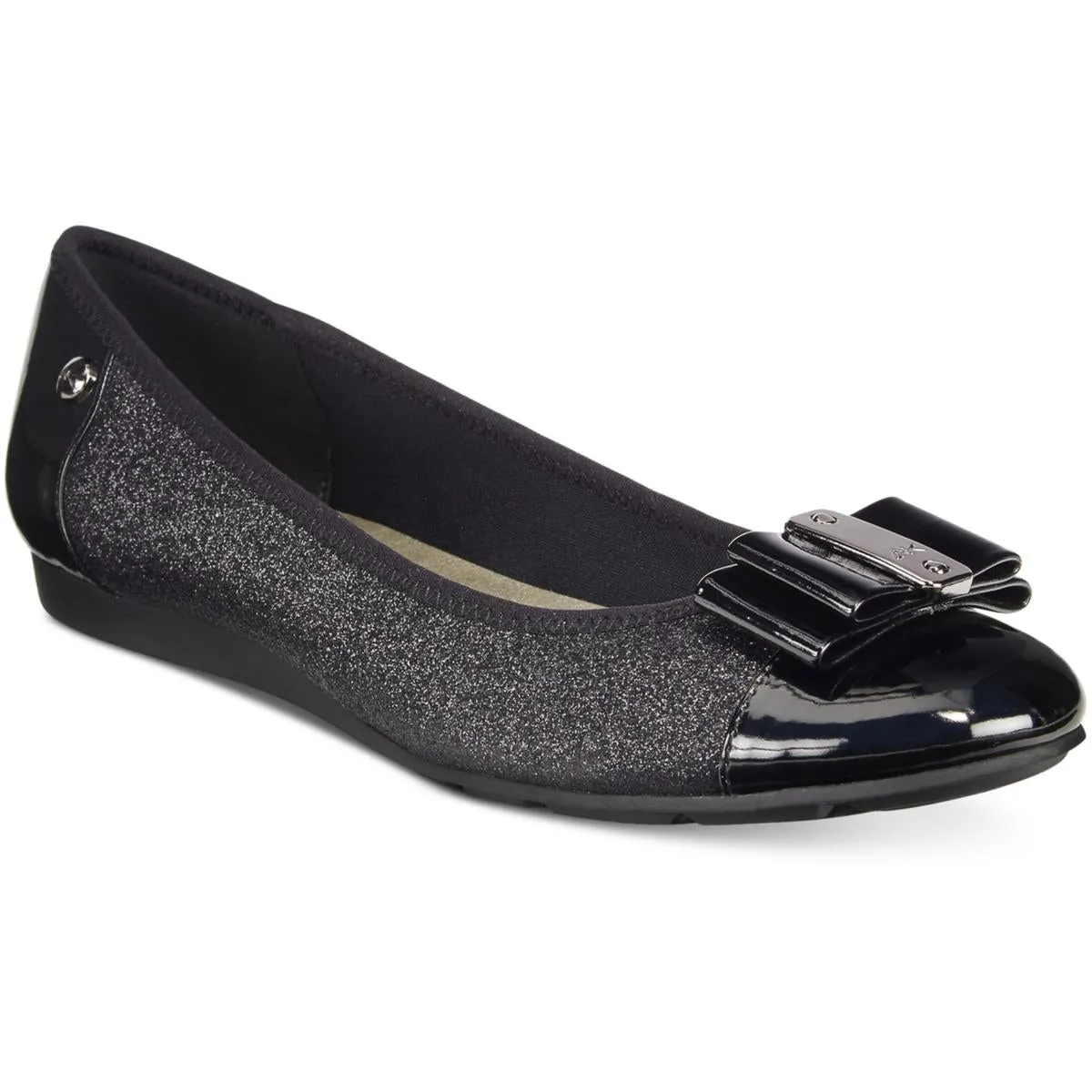 Akarica Womens Sequined Manmade Ballet Flats