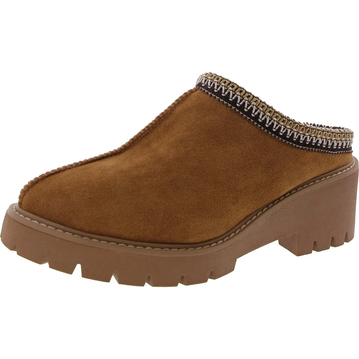 Akdaylin Womens Embellished Faux Fur Moccasins