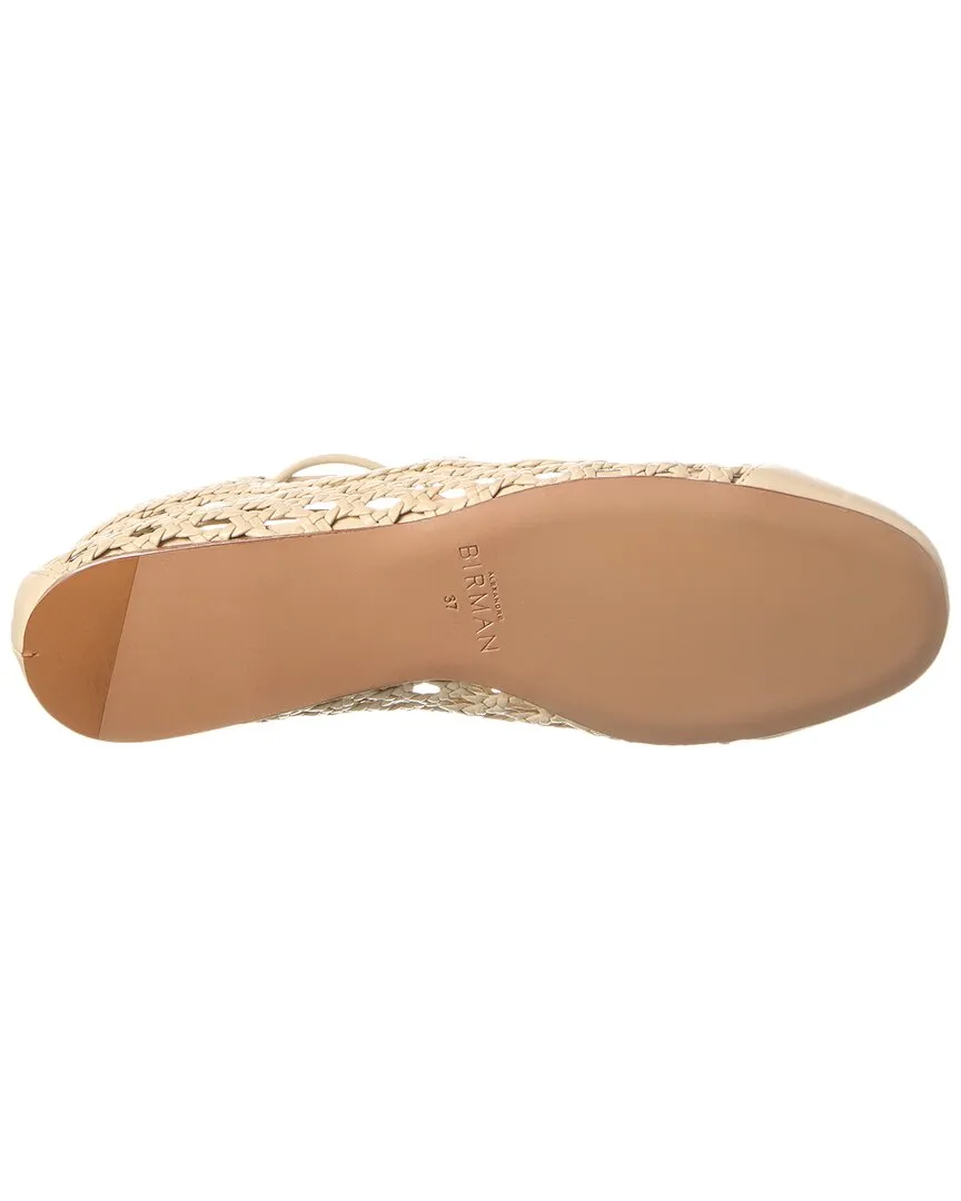 Alexandre Birman Tresse Leather Ballerina Flat