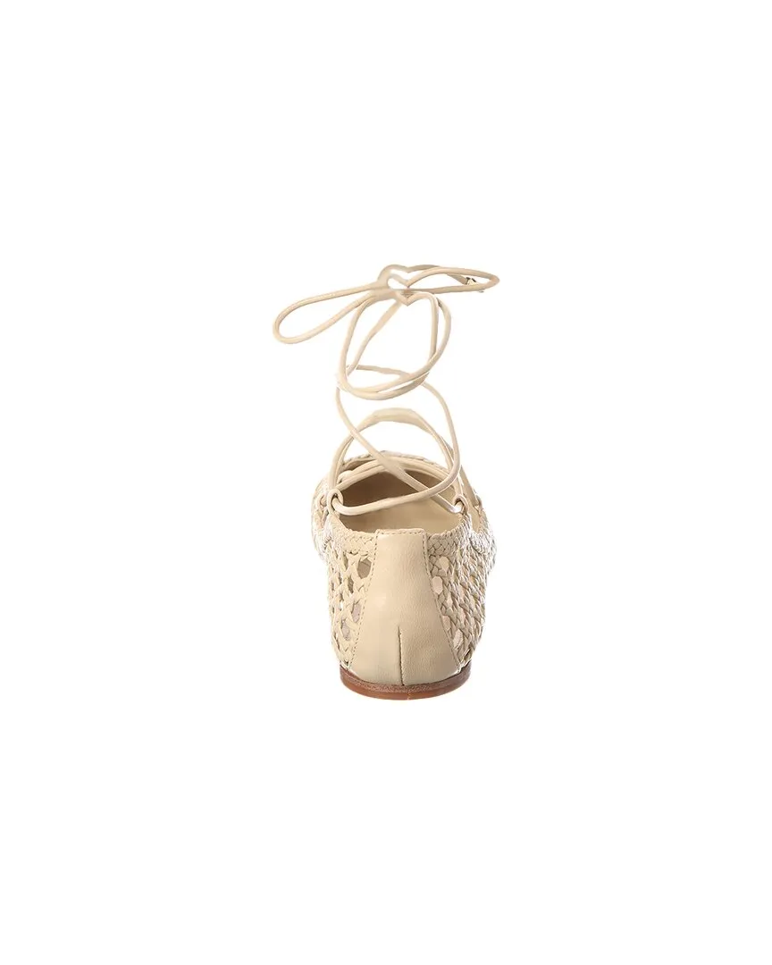 Alexandre Birman Tresse Leather Ballerina Flat