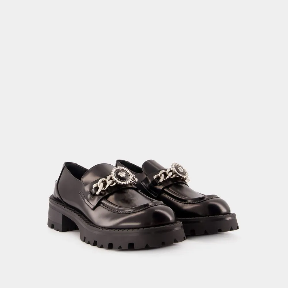 Alia Flat Shoes - Leather - Black