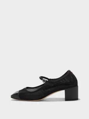 Aline Mesh Mary-Jane Pumps