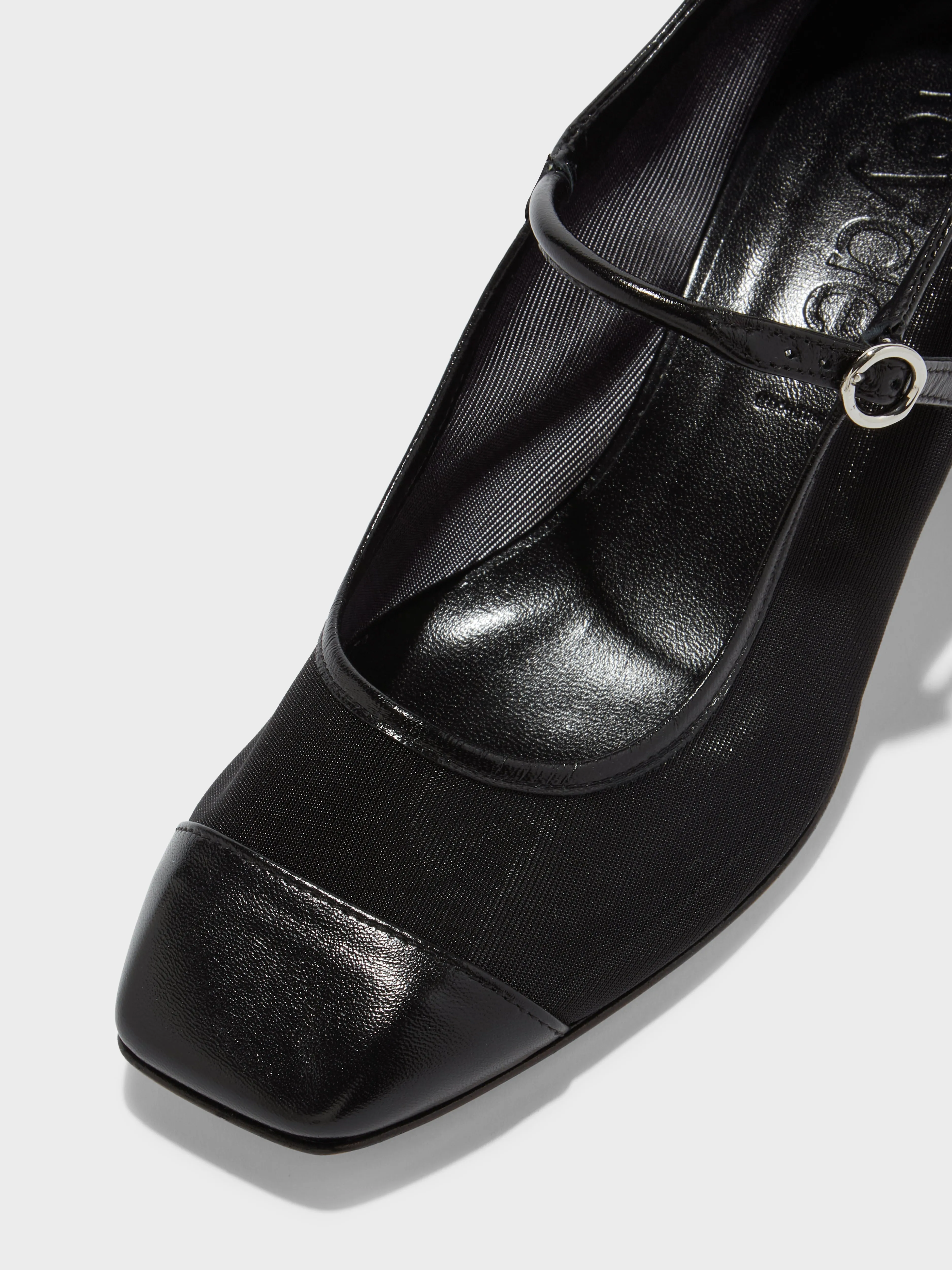 Aline Mesh Mary-Jane Pumps