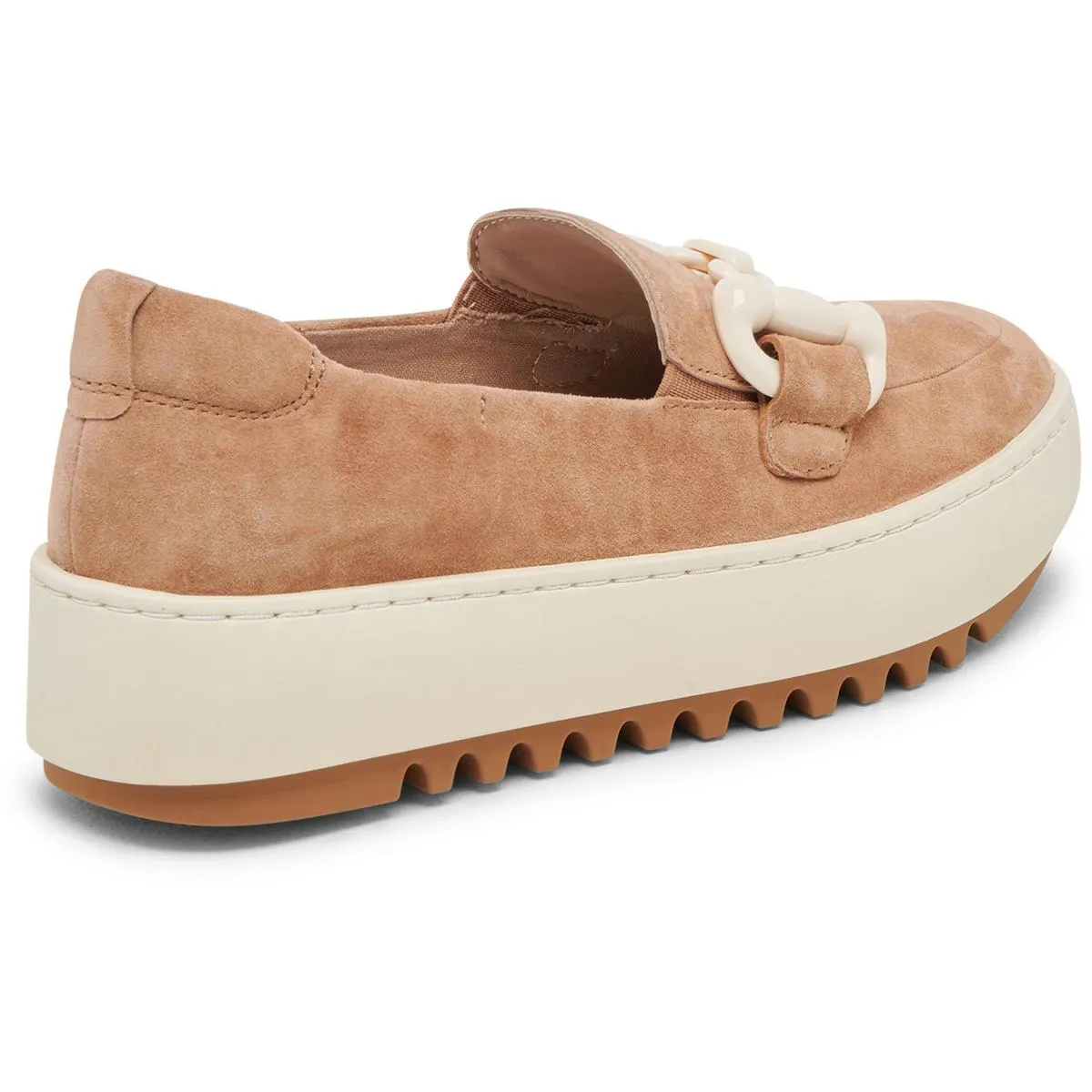 Andres Womens Padded Insole Suede Loafers