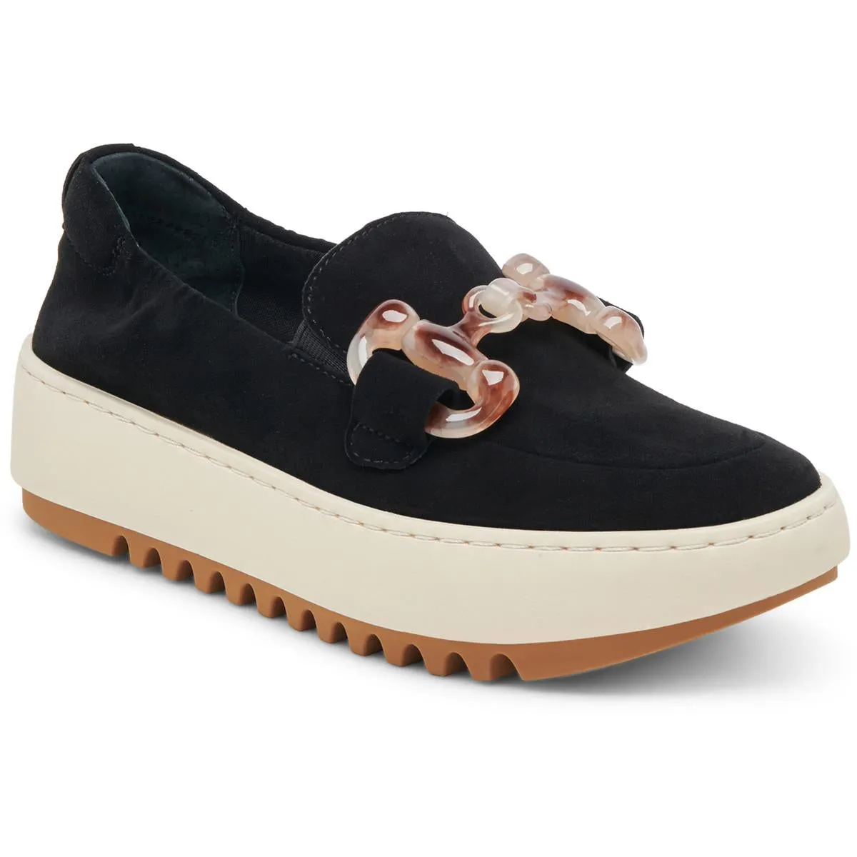 Andres Womens Padded Insole Suede Loafers