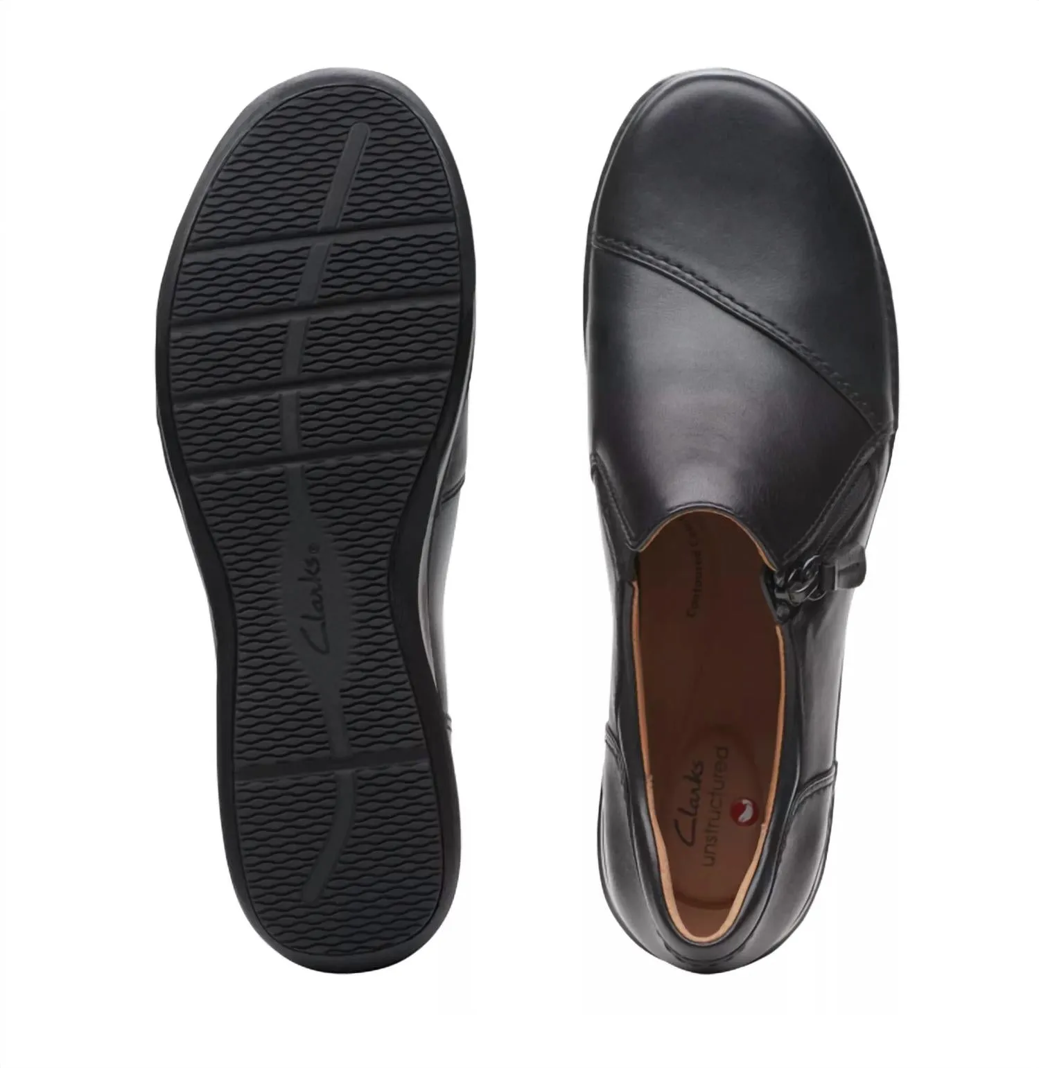 Appley Zip Leather Shoes In Black