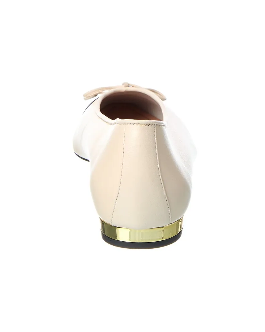 Aquazzura Gioia Leather Flat