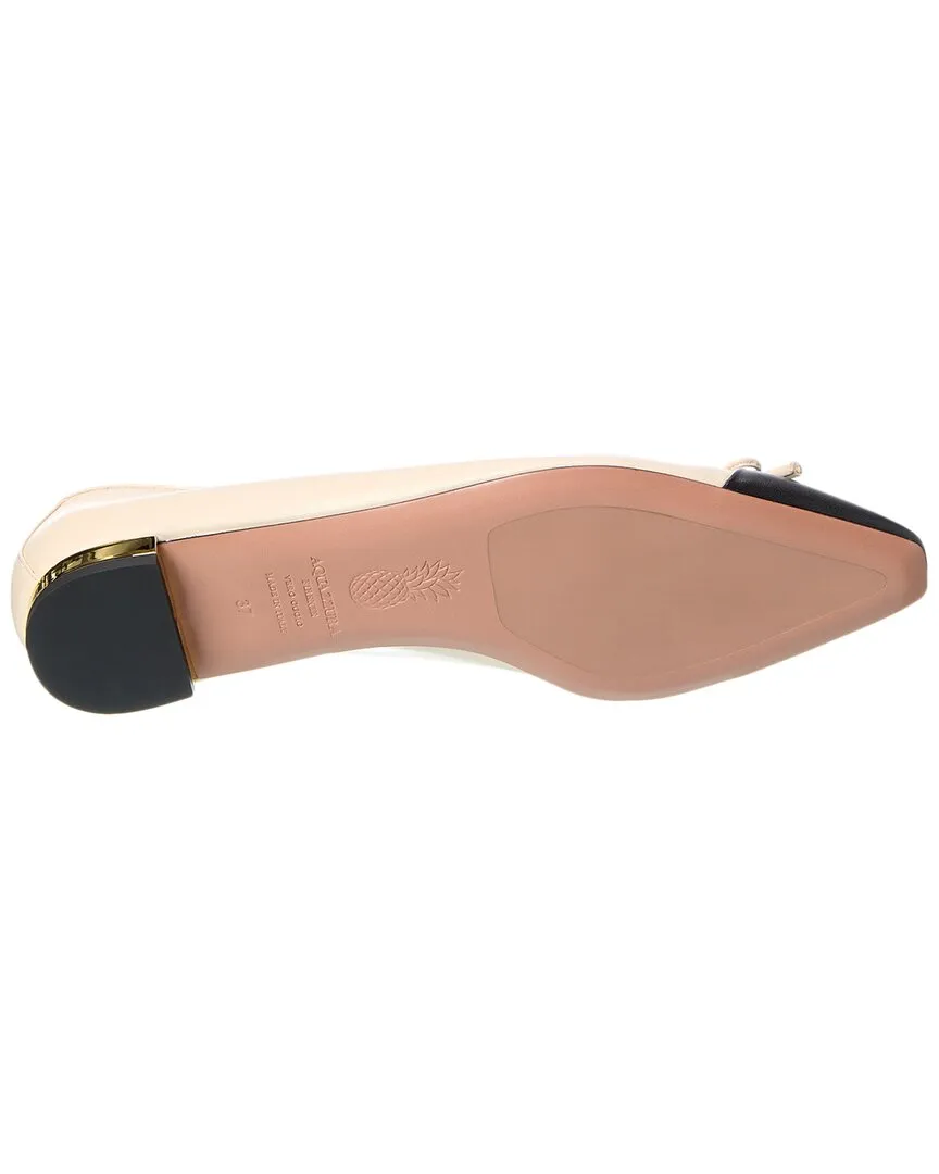 Aquazzura Gioia Leather Flat
