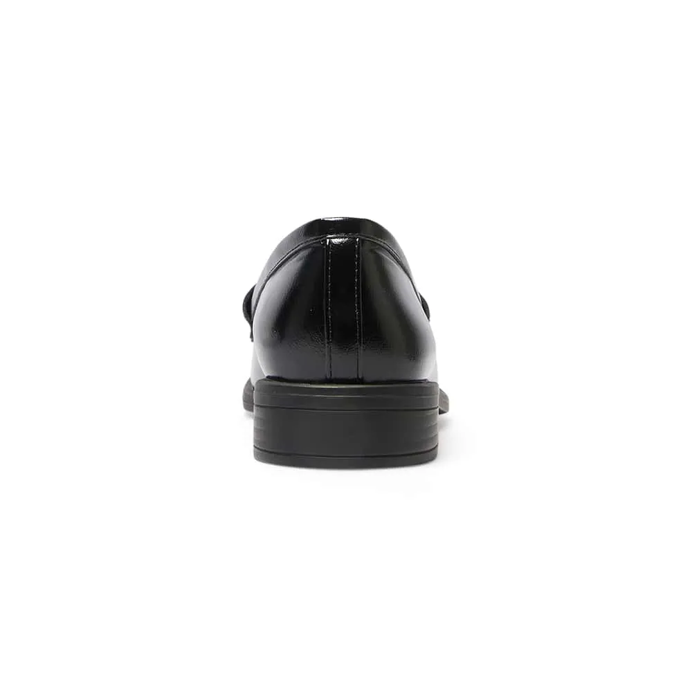 Arcade Loafer in Black Hi Shine