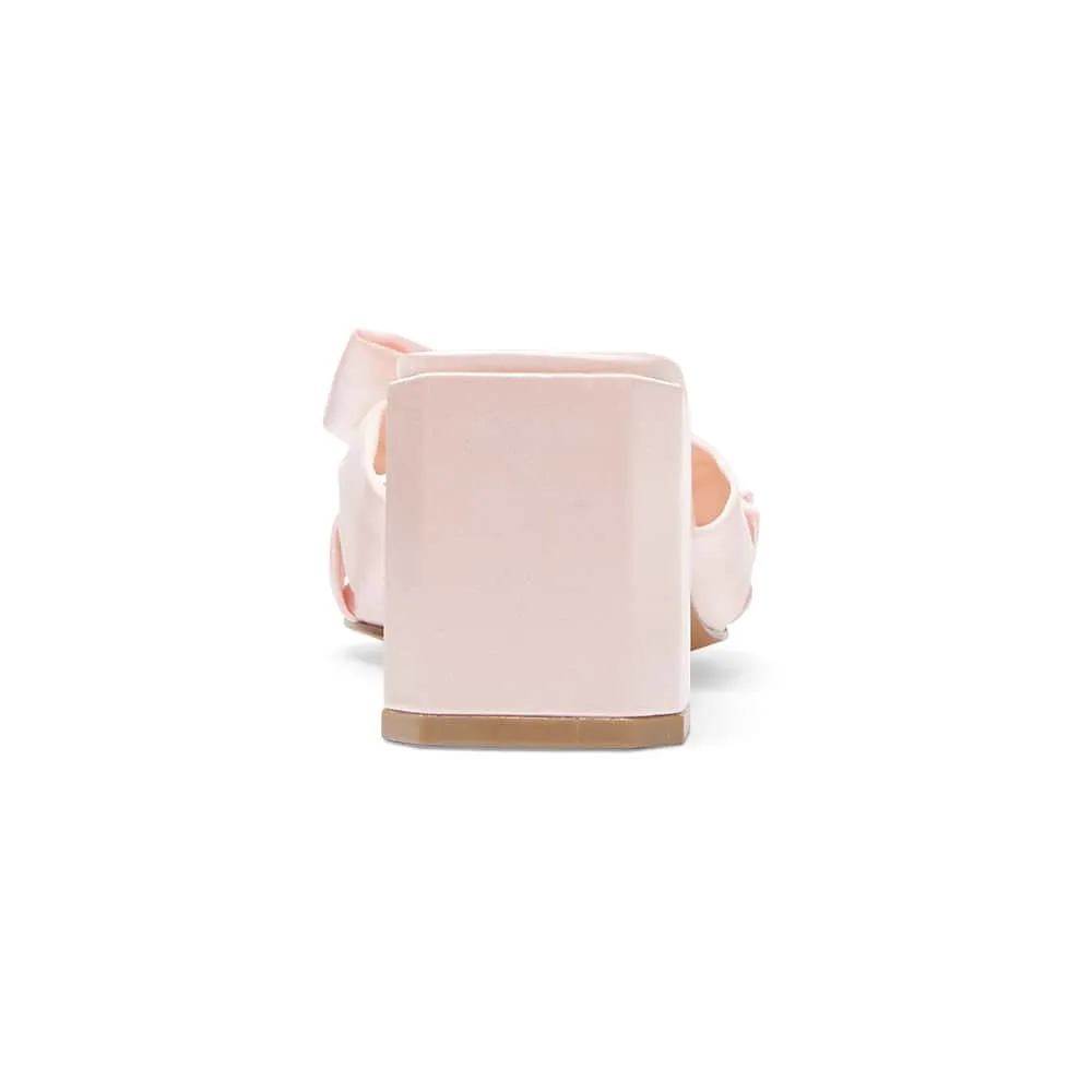 Aria Heel in Blush Satin