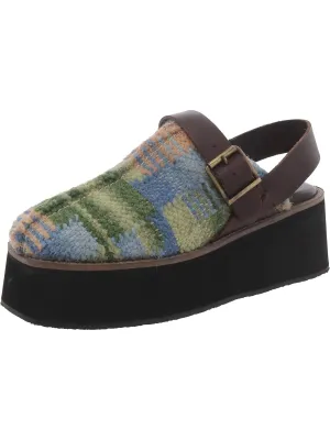 ASTRID PLATFORM Womens Leather Platform Mules