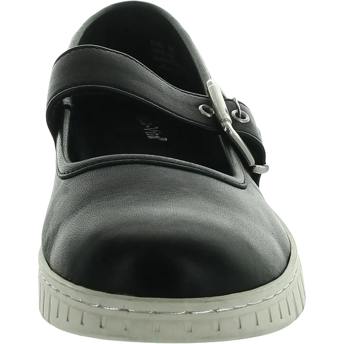 ASTRO Womens Cushioned Footbed Leather Mary Janes