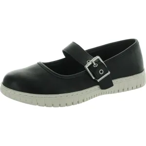 ASTRO Womens Cushioned Footbed Leather Mary Janes