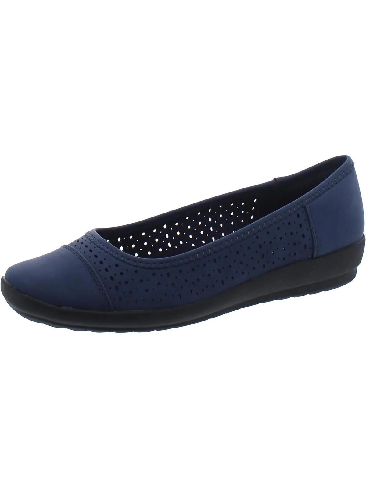AVIEN3 Womens Faux Leather Slip On Flat Shoes