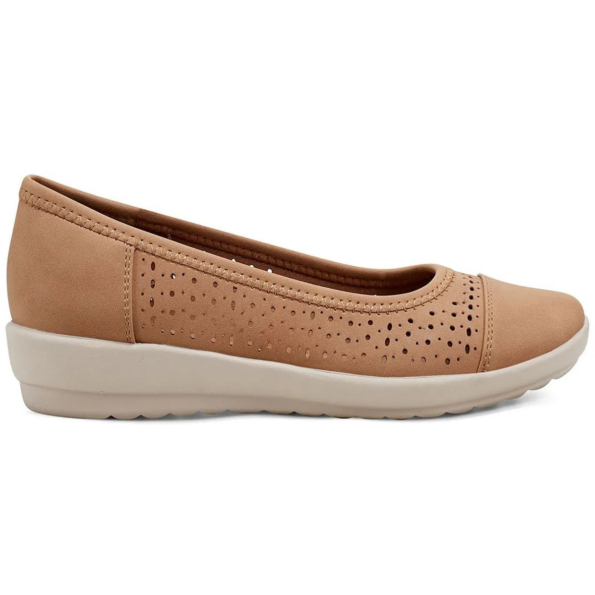 AVIEN3 Womens Faux Leather Slip On Flat Shoes