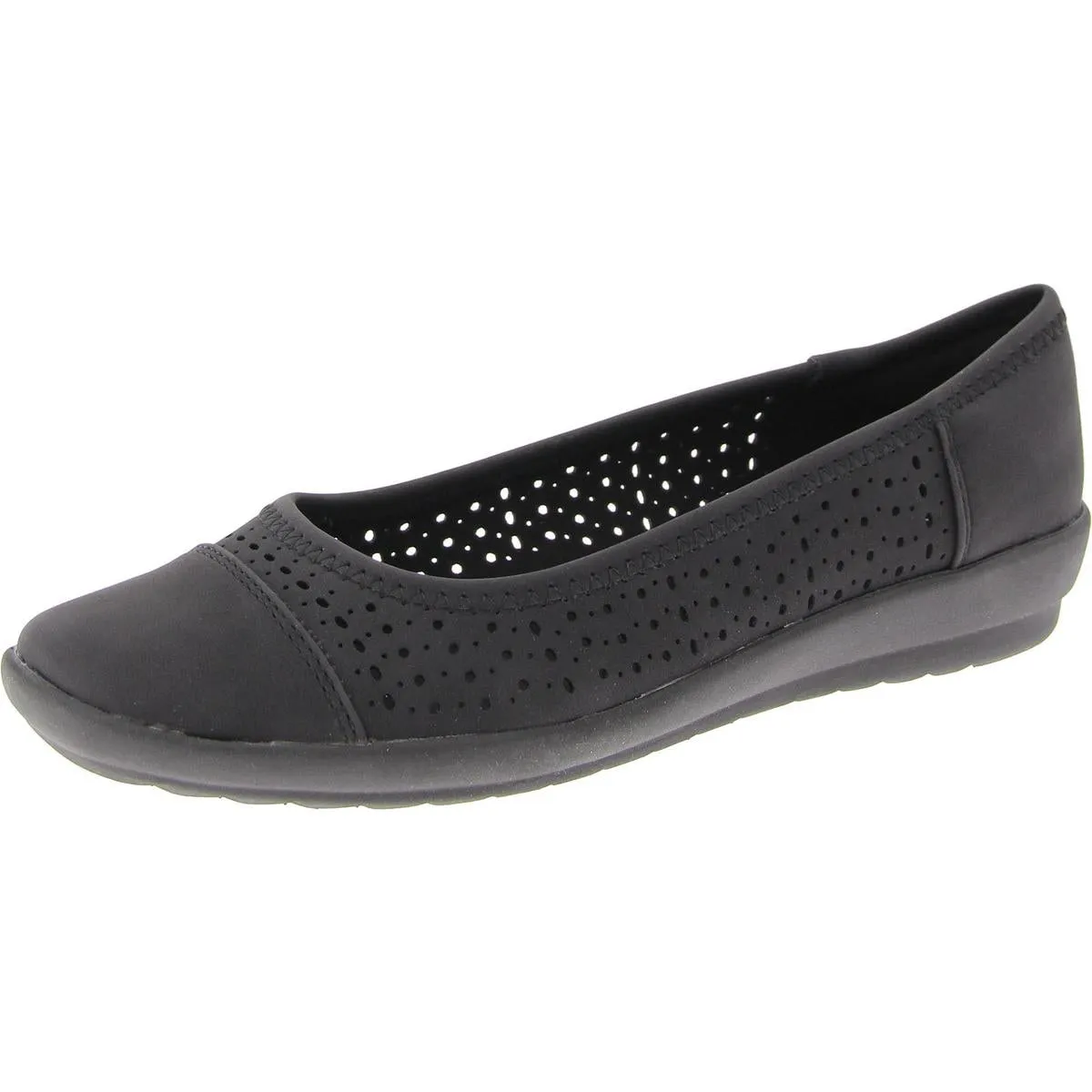 AVIEN3 Womens Faux Leather Slip On Flat Shoes
