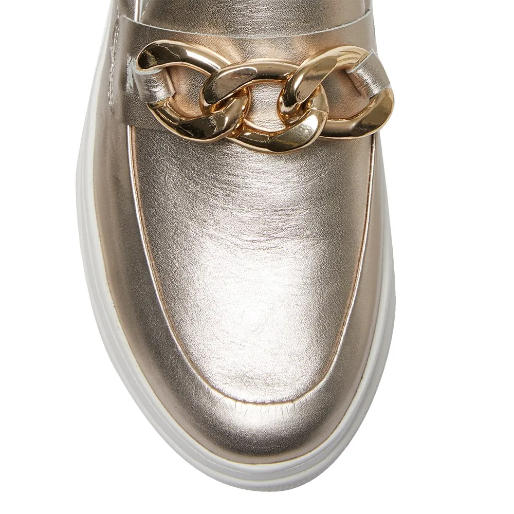 Bates Sneaker in Soft Gold Leather