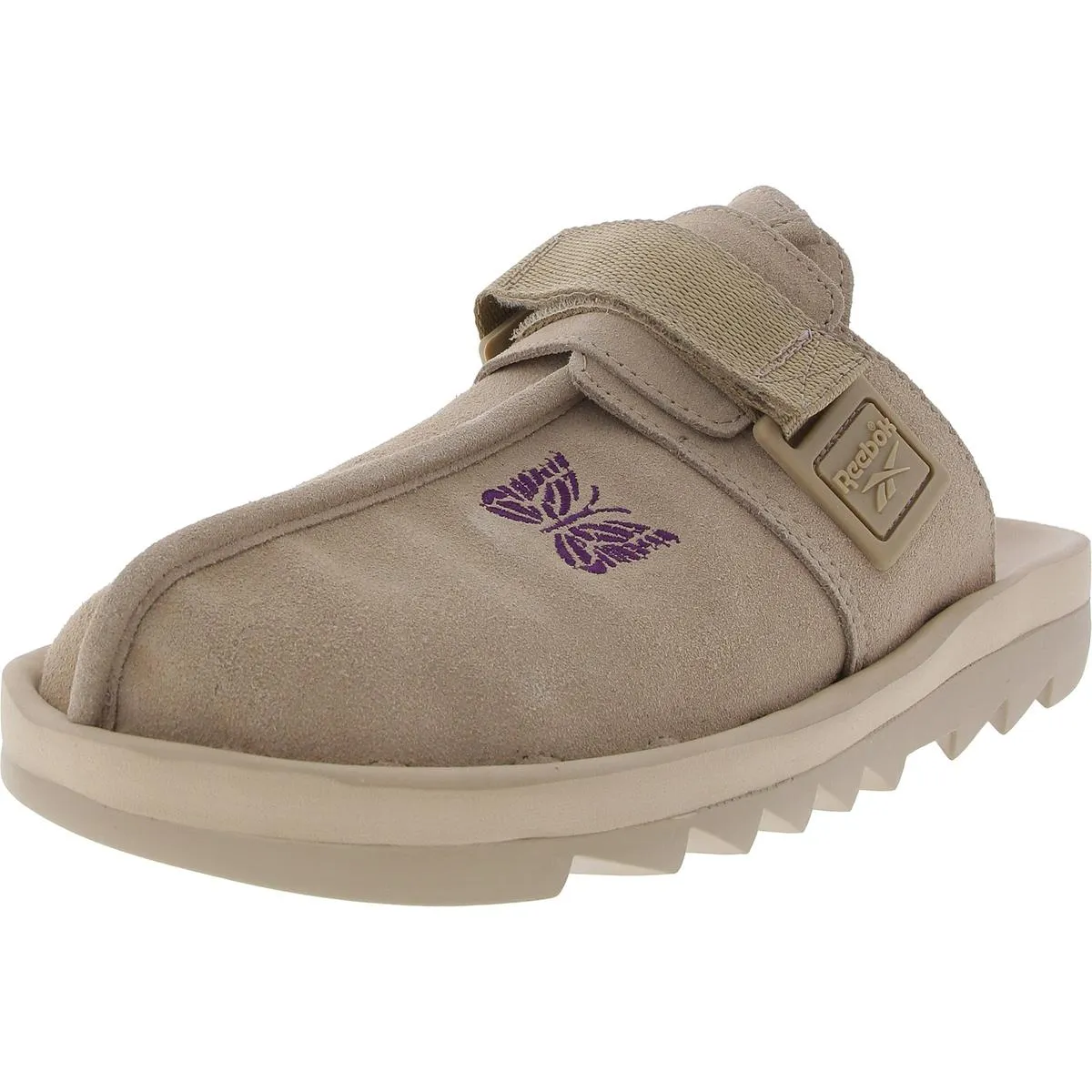 Beanik Womens Adjustable Faux Suede Mules