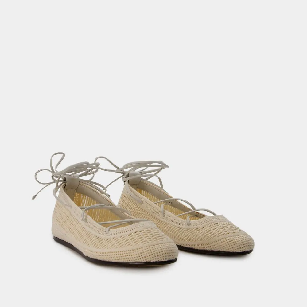 Belna Ballerinas - Cotton - Beige