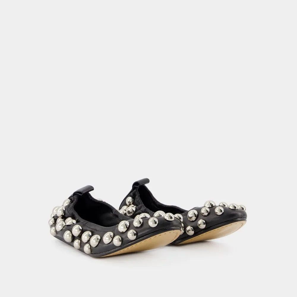 Belna Ballerinas - Leather - Black