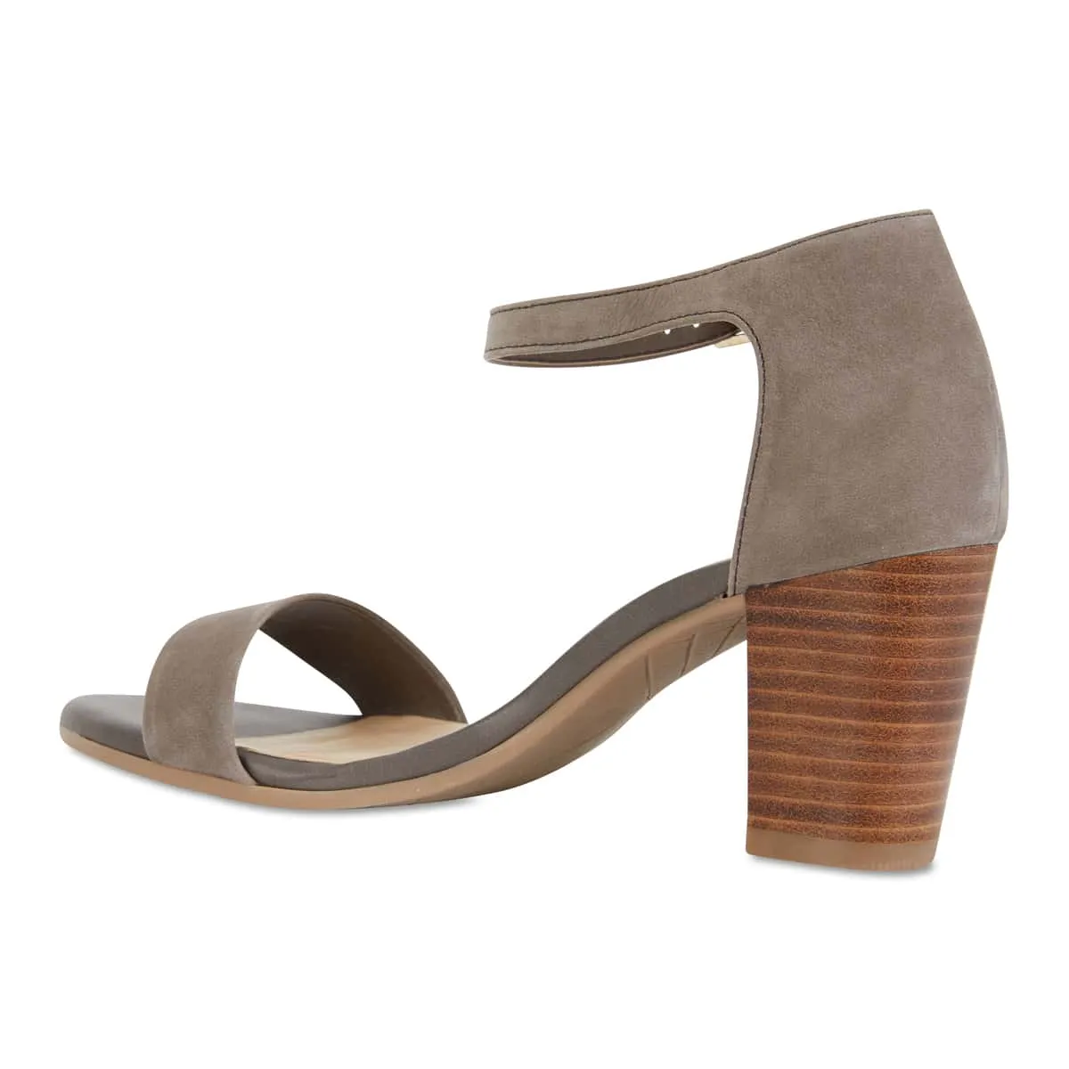 Beyond Heel in Taupe Suede