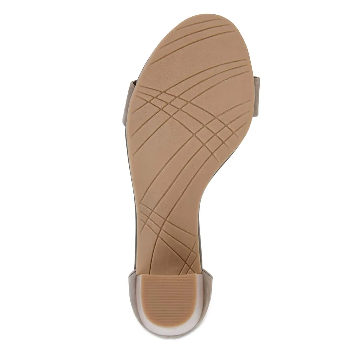 Beyond Heel in Taupe Suede