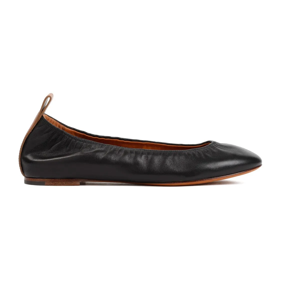 Black Lambskin Nappa Ballerina