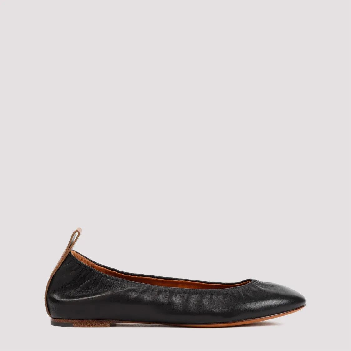 Black Lambskin Nappa Ballerina