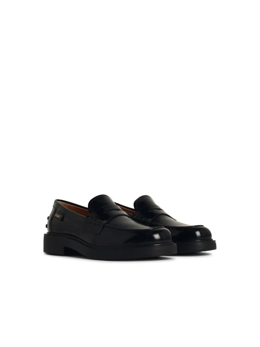 Black Leather Loafers