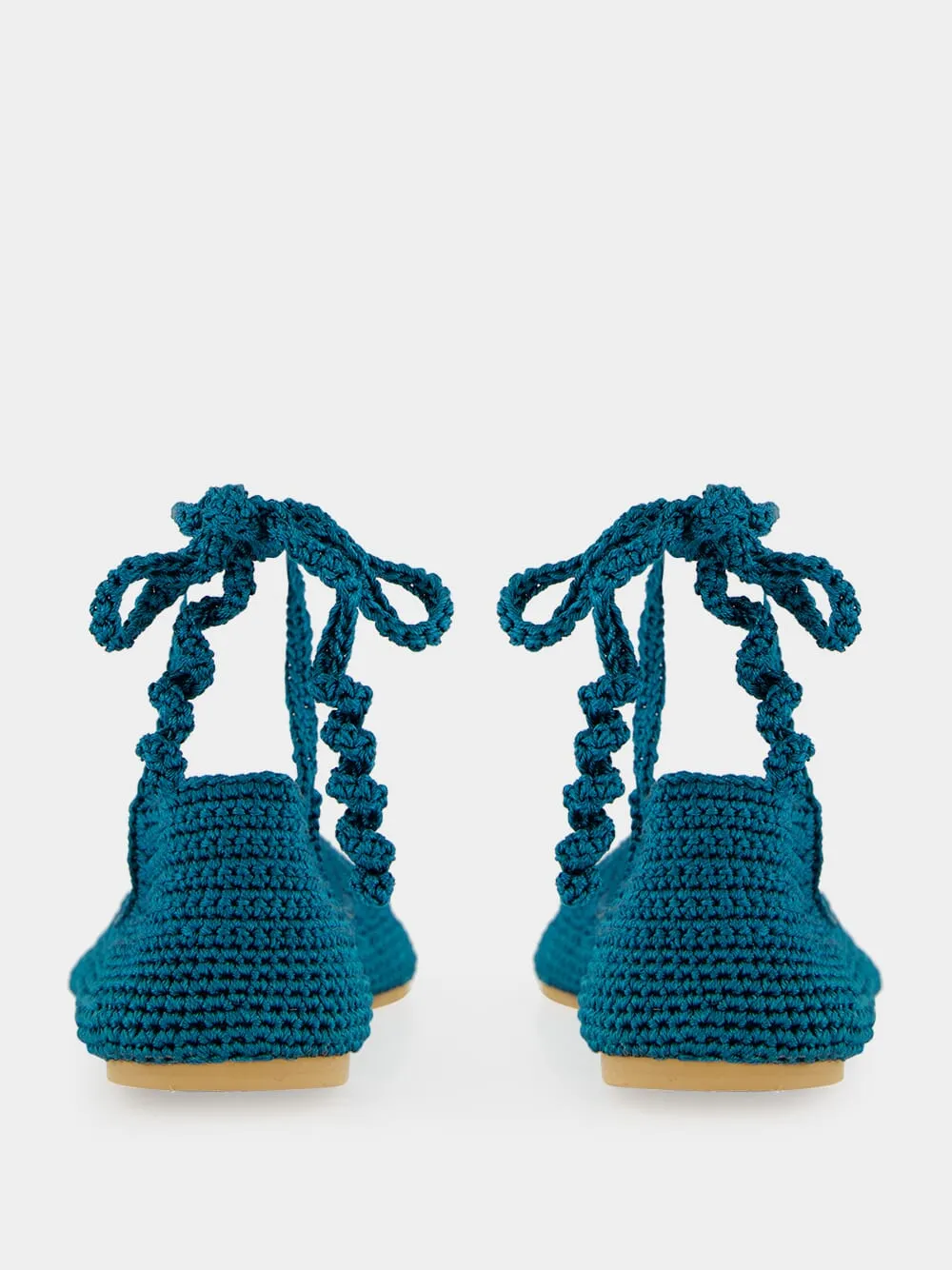 Blue High Crochet Ballerina