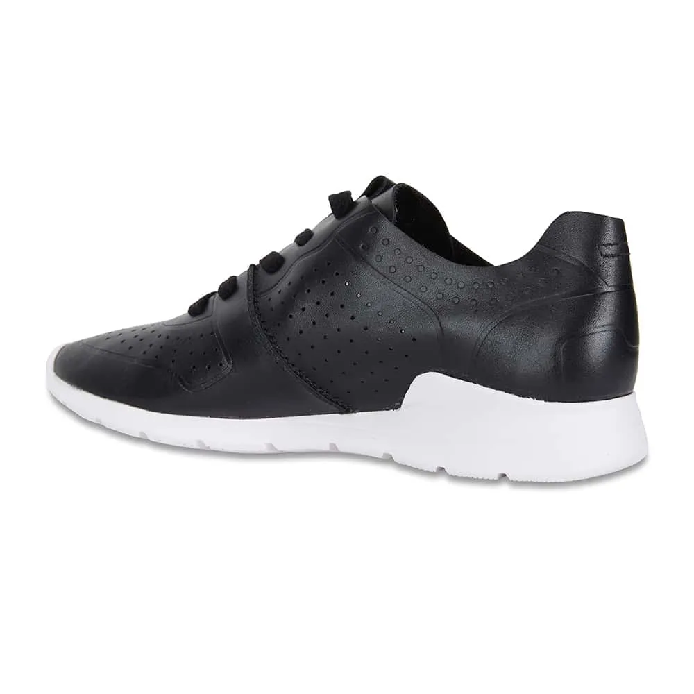 Bolt Sneaker in Black Leather