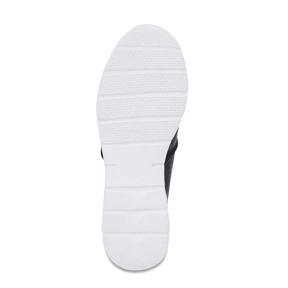 Bolt Sneaker in Black Leather