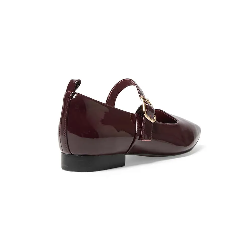Bonnie Flat in Wine Patent
