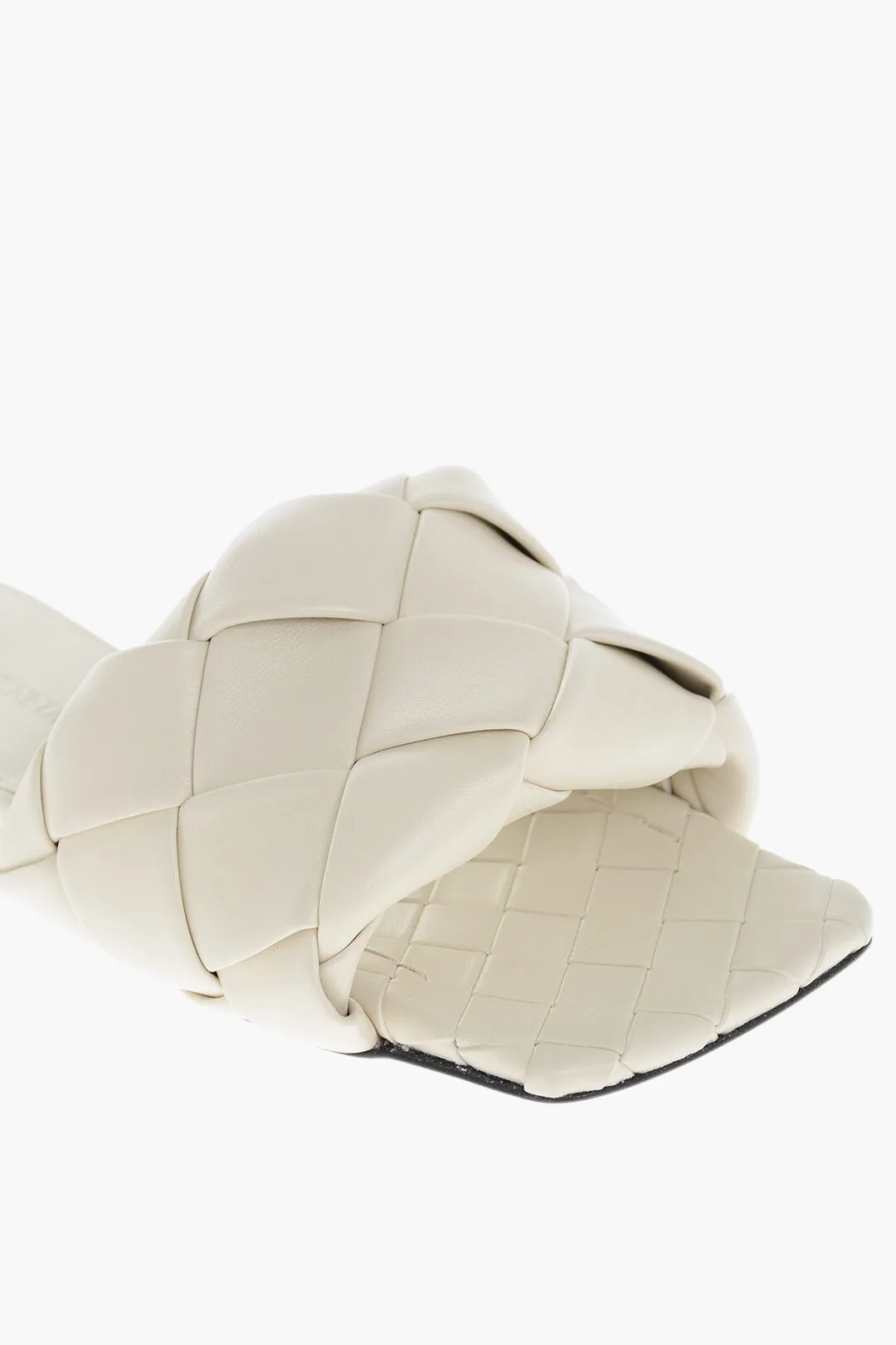 Bottega Veneta Woven Leather Lido Sliders