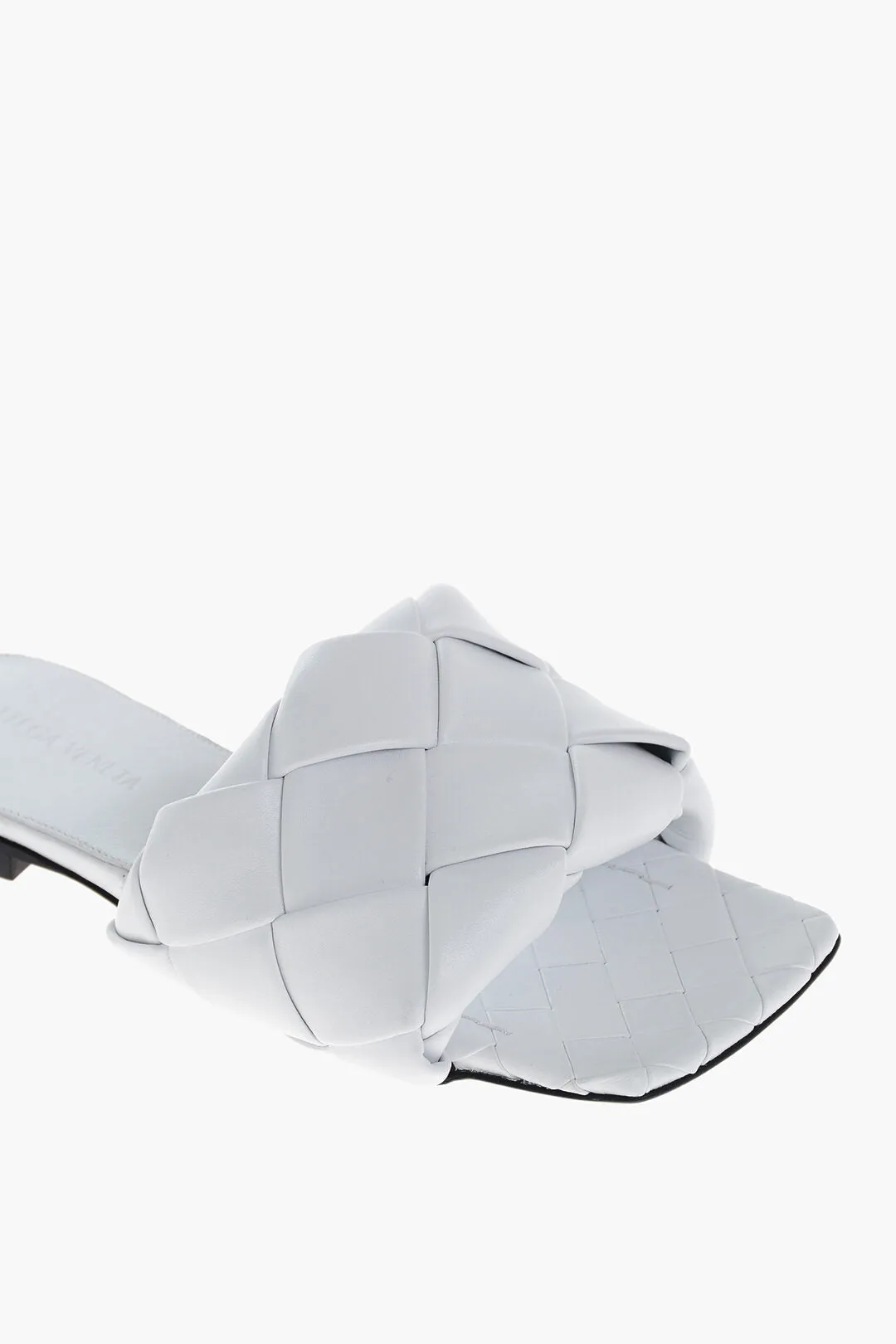 Bottega Veneta Woven Leather Lido Sliders