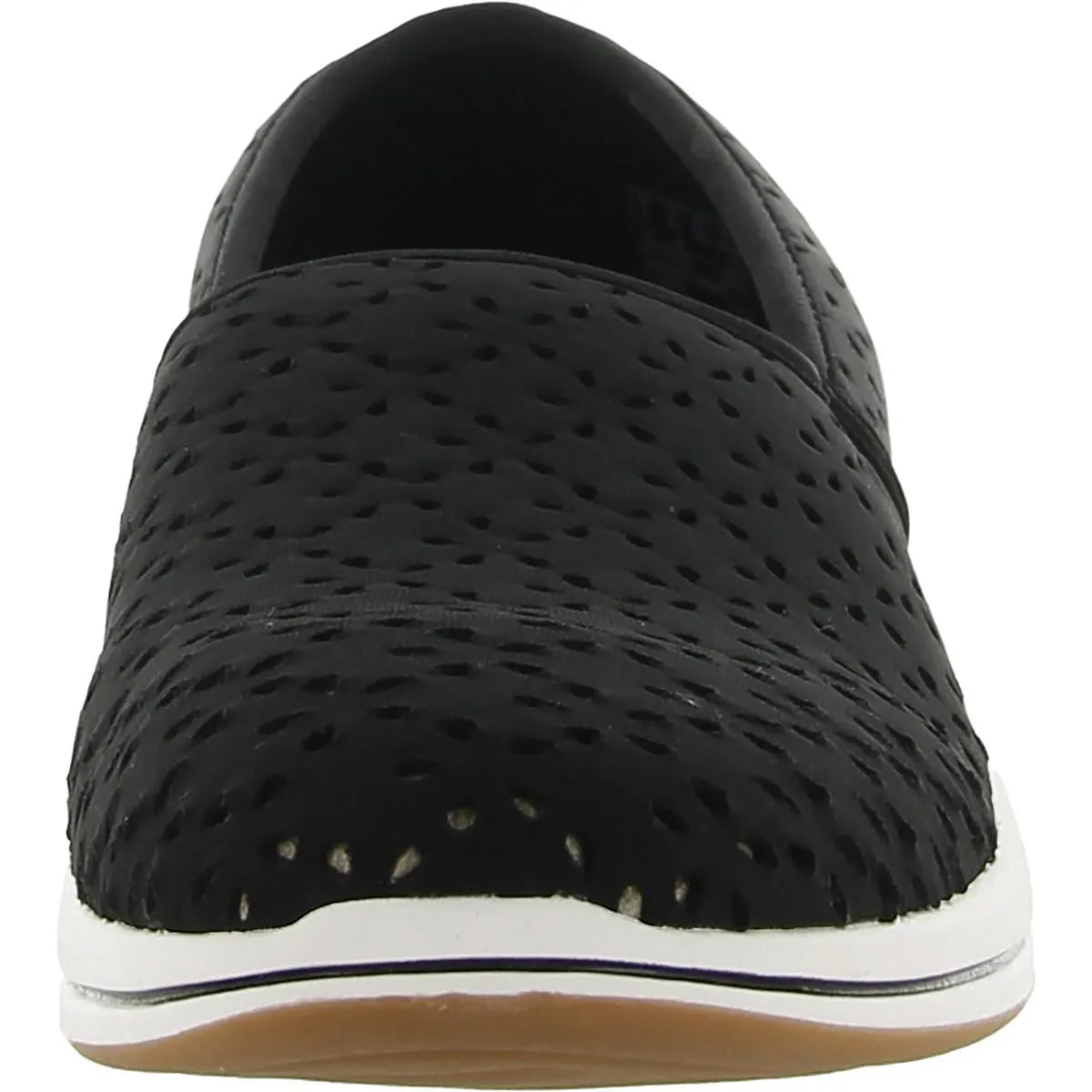Breeze Emily Womens Perforated Casual Slip-On Sneakers