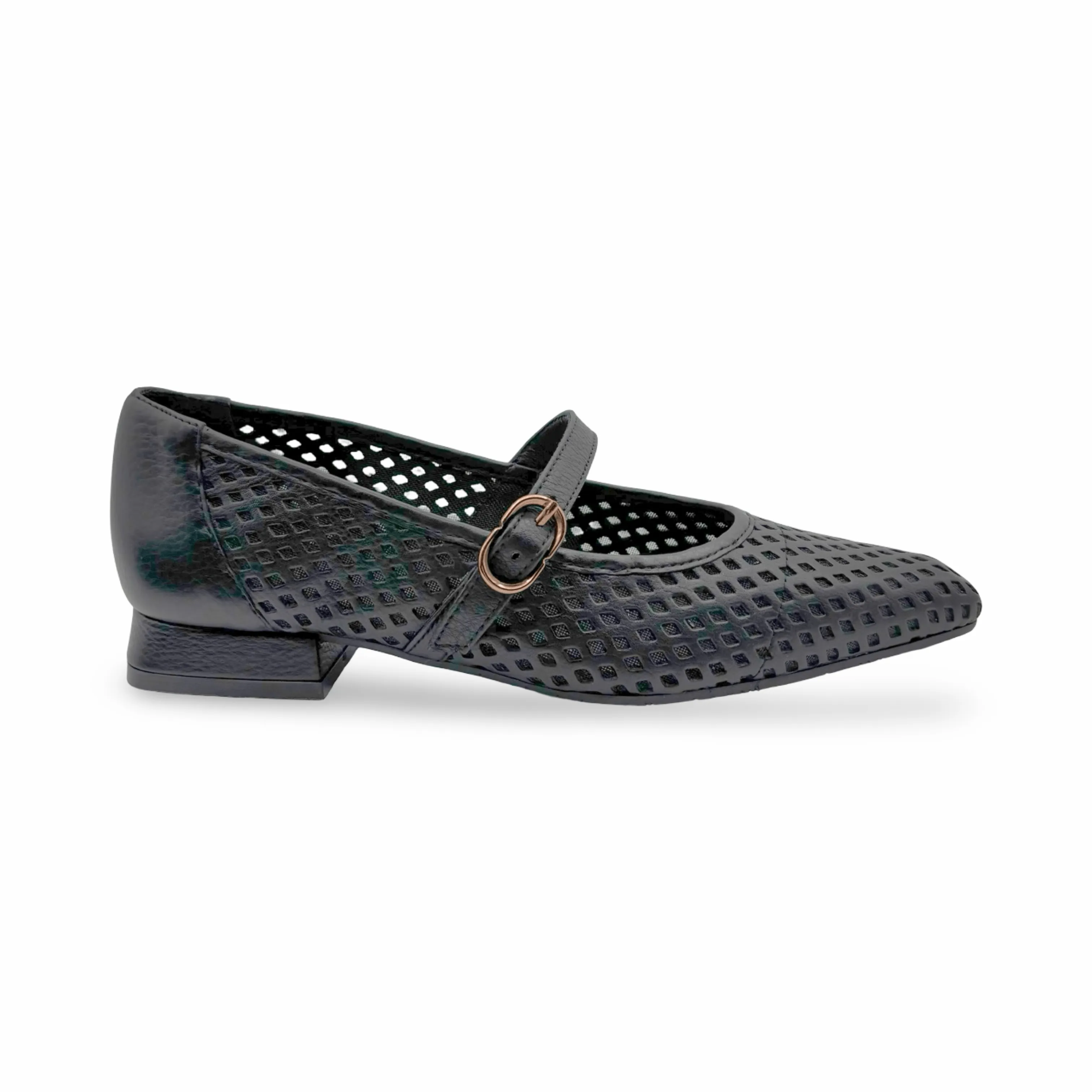BRO5259 Black Mary-Jane Flat