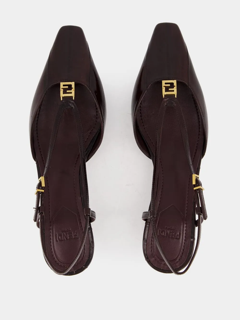 Brown FFold Slingbacks