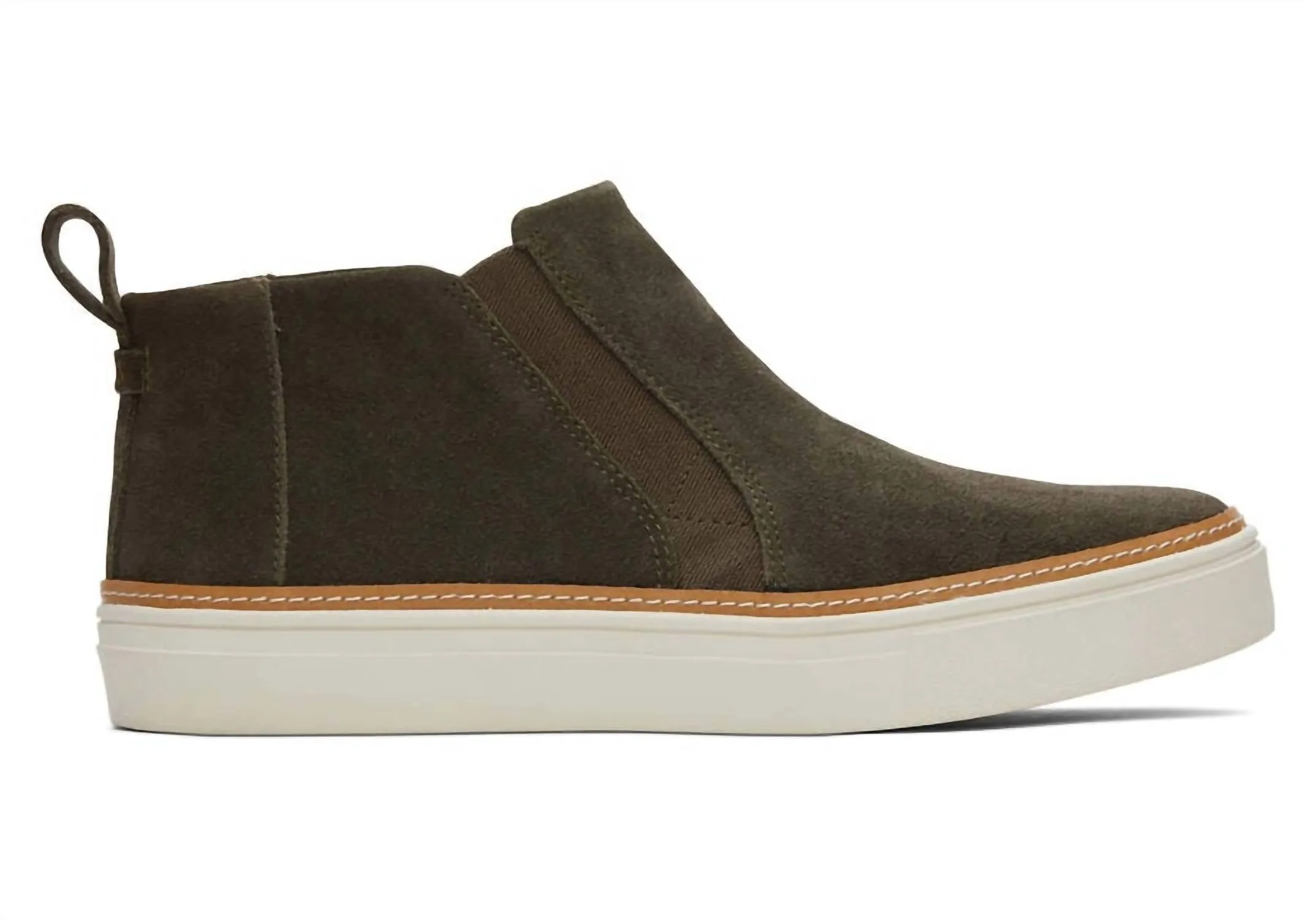 Bryce Suede Slip-On In Tarmac Olive