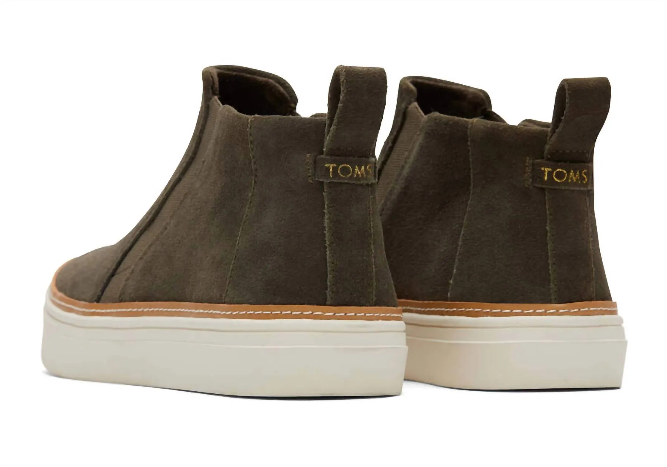 Bryce Suede Slip-On In Tarmac Olive
