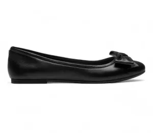 Bunny - Women's Black Slip On Ballet Flat Shoes